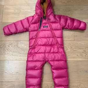 Patagonia Fuchsia Infant Snowsuit bunting